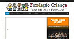 Desktop Screenshot of fundacaocrianca.org.br