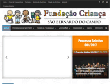 Tablet Screenshot of fundacaocrianca.org.br